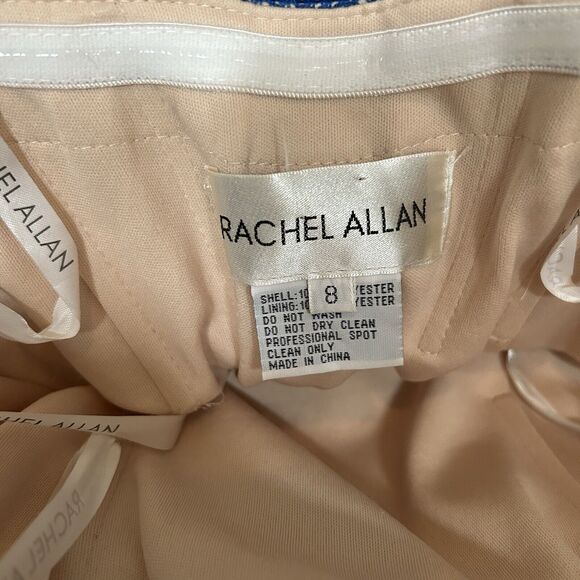 Rachel Allen Mini Strapless Blue Dress Women's Size 8 Party Dance Cocktail - Picture 9 of 10